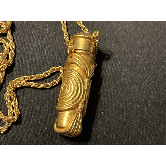 Kenneth J Lane 28in Rope Chain Perfume Holder Necklace.  Never Used - Picture 4 of 7